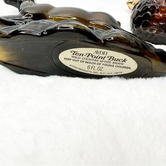 Vintage Avon 1970’s Ten Point Buck and Quail Decanter Wild Country - Picture 2 of 4